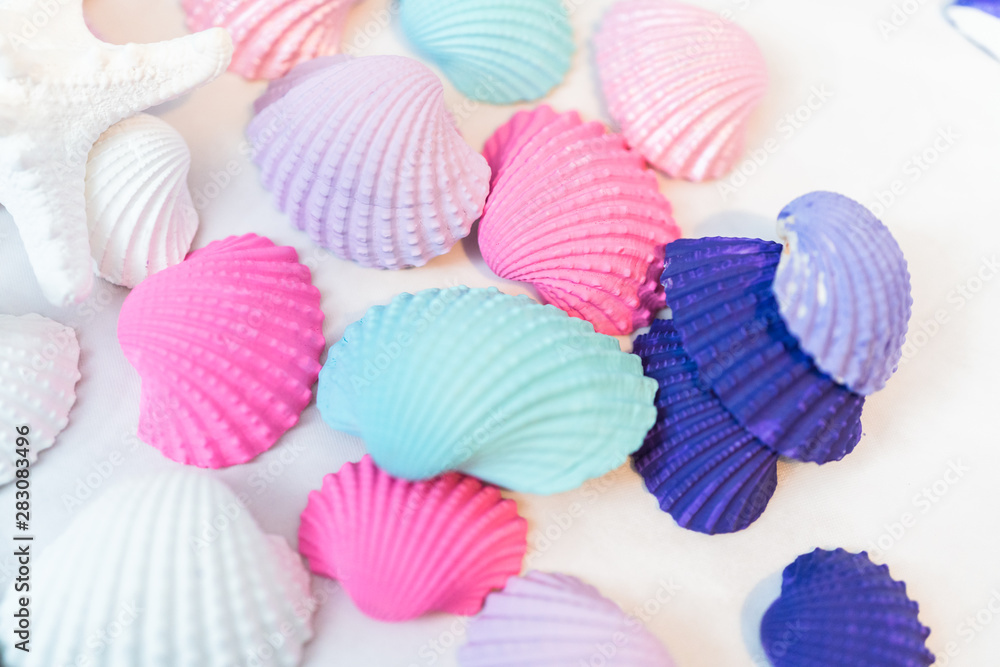 Painted seashells Painted seashells