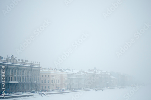 winter in the city. Saint Petersburg. 