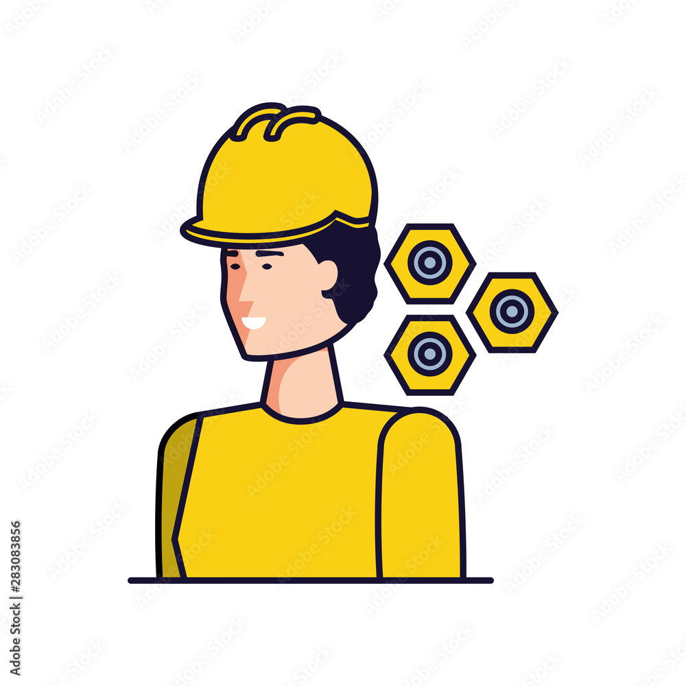 Isolated avatar of professional worker design Isolated avatar of professional worker design