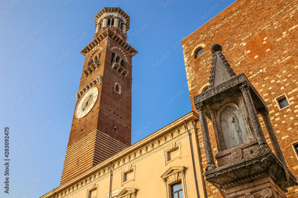 Verona (Italy): The Lamberti Tower