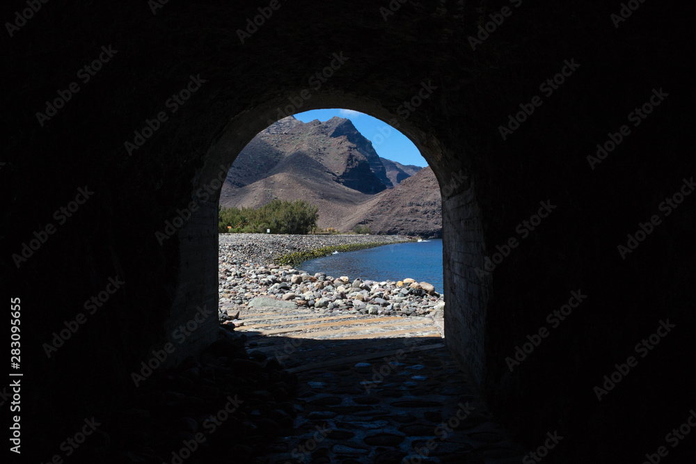 Tunnel in the village village, Gran Canaria, Canary Islands