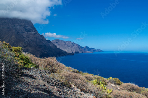 Landscape of northern Gran Canaria, Canary Islands