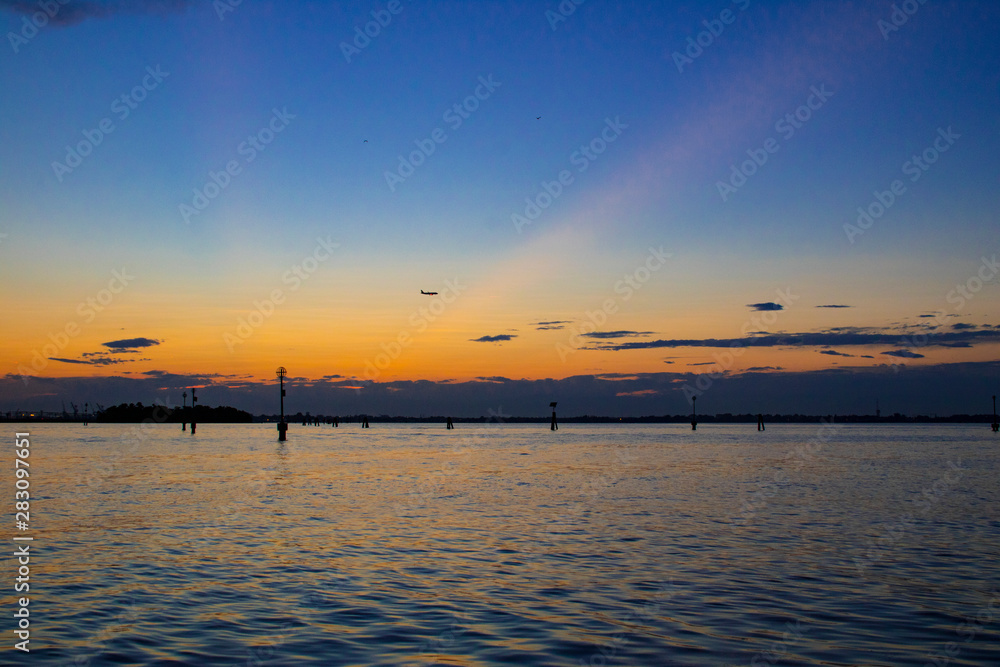Obraz premium Atardecer en Venecia