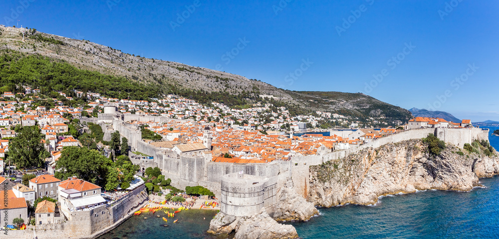 Dubrovnik old town panorama, Croatia