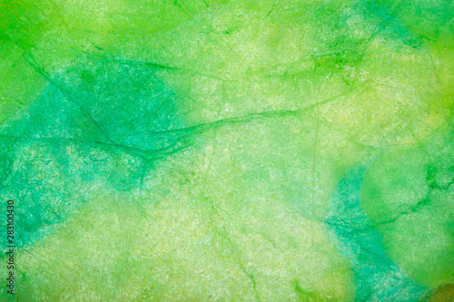 Green and blue ice texture  abstract background