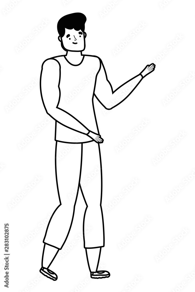 Isolated avatar man vector design Isolated avatar man vector design