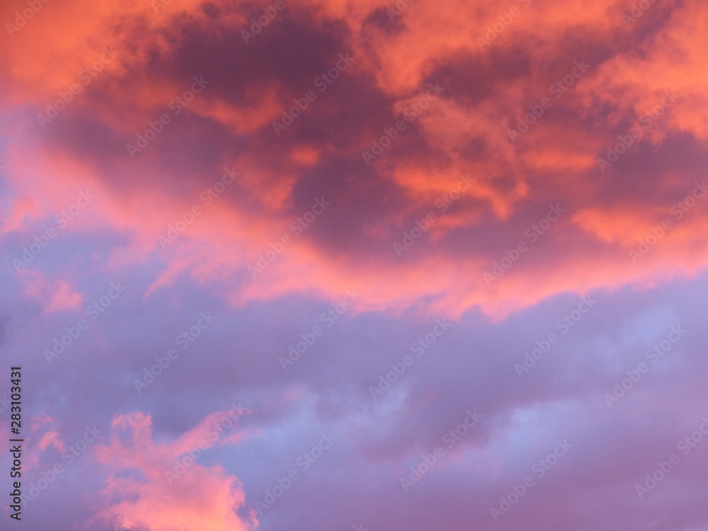 Ciel nuage coucher de soleil Sky cloud sunset Stock Photo | Adobe Stock