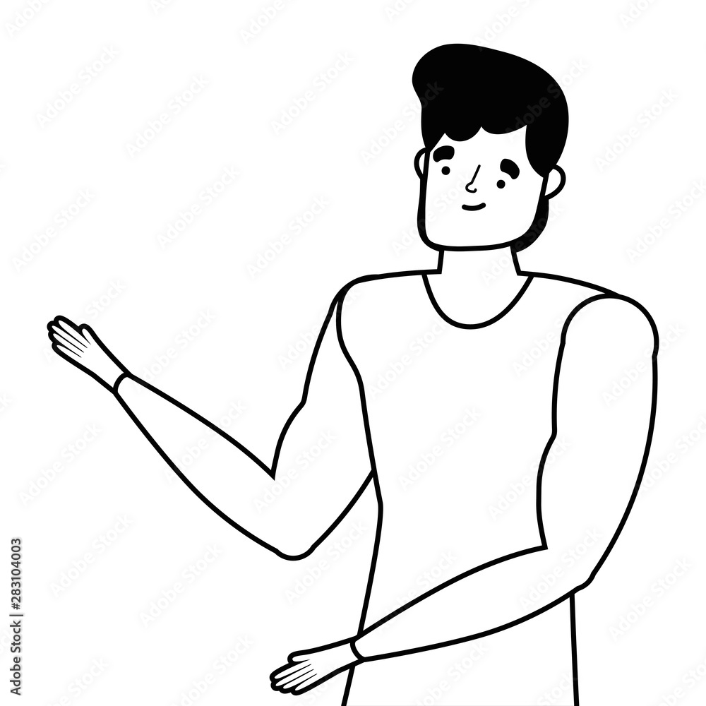 Isolated avatar man vector design Isolated avatar man vector design