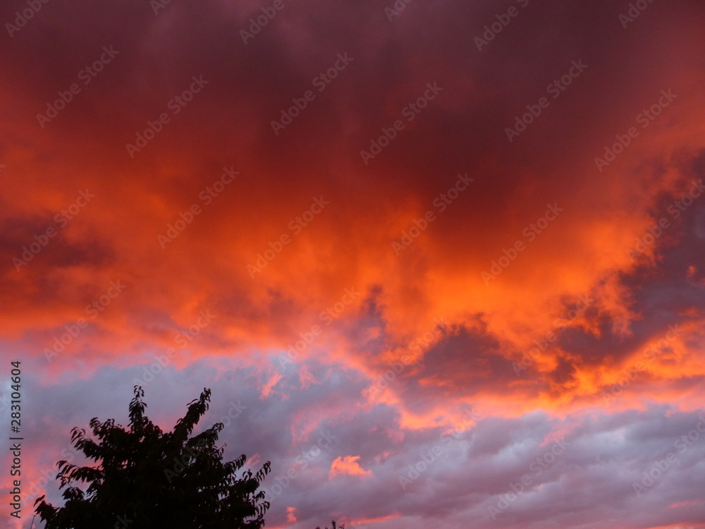 Obraz premium Ciel nuage coucher de soleil Sky cloud sunset