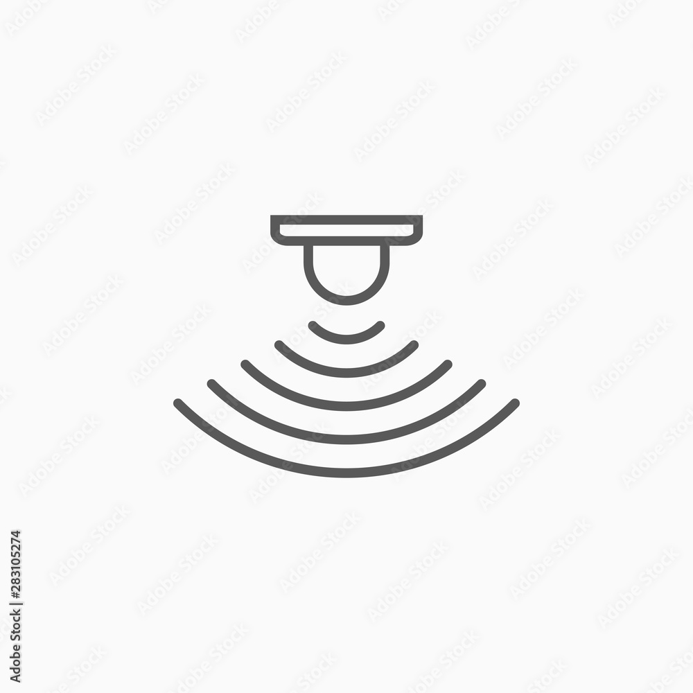 sensor waves signal icon sensor waves signal icon