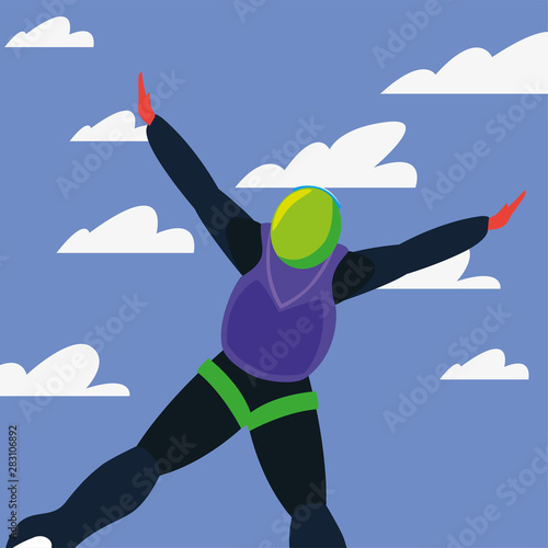 people extreme sport and lifestyle
