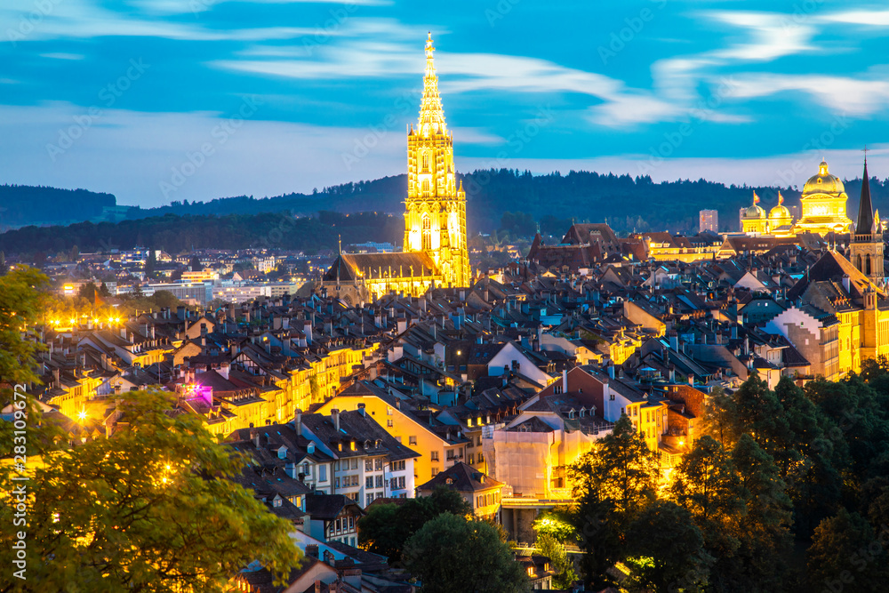 Naklejka premium Bern city