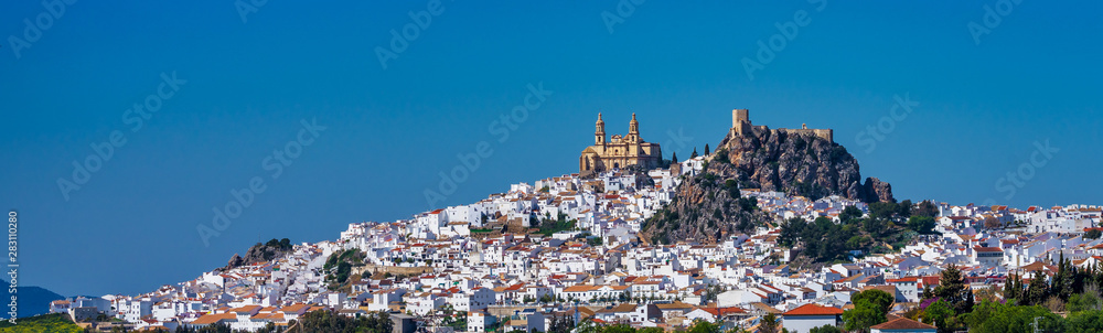 Olvera white village in Cadiz province, Andalusia, Spain