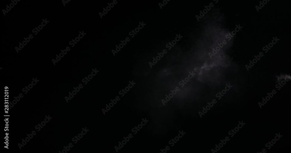 Humidifier steam isolated on black background Humidifier steam isolated on black background