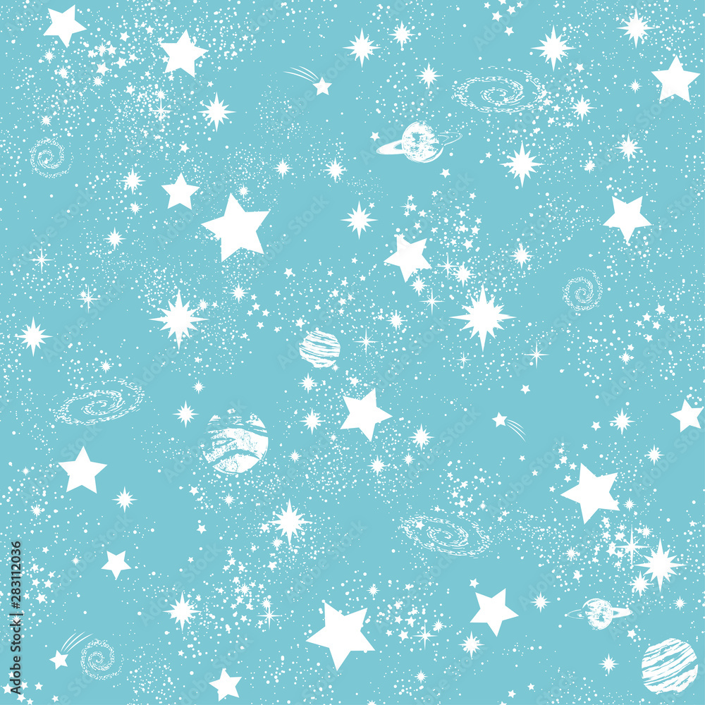 The delicate blue expanse of space