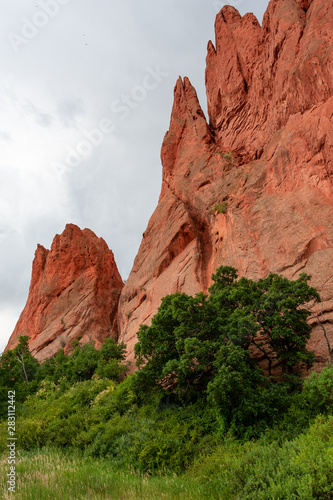 Rock formations in Garden of the Gods, Colorado Springs, Colorado, USA