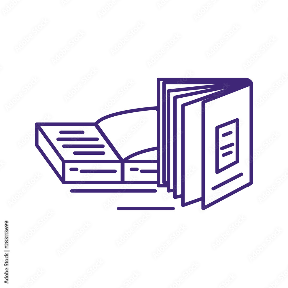 set of textbooks supplies isolated icon set of textbooks supplies isolated icon