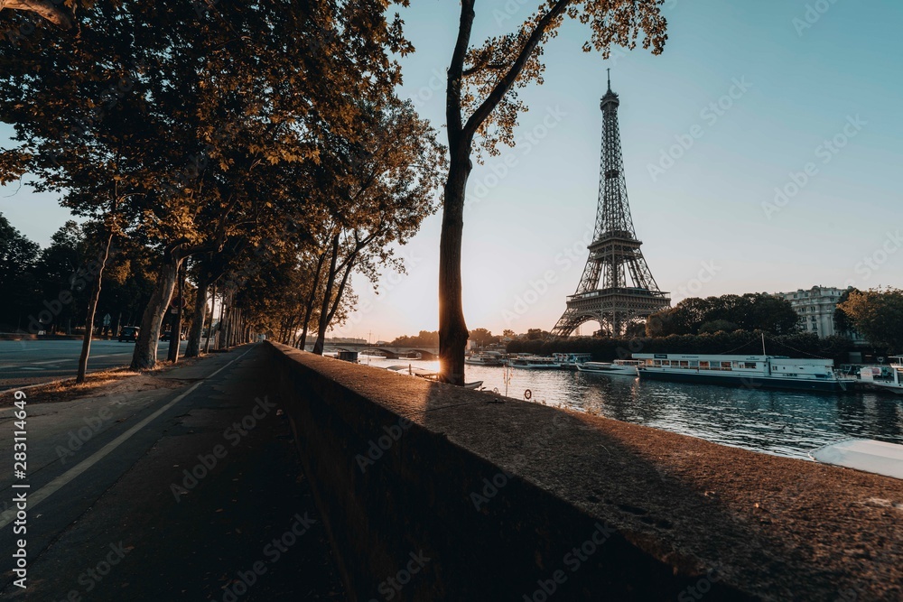 Eiffel Tower and Street