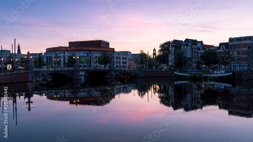 Photography Amsterdam Canal and Sunset