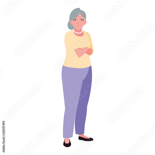 happy grandparents day flat design