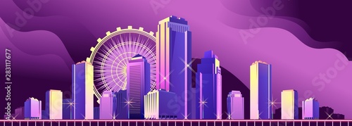 night neon city