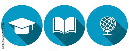Symbols for education, reading, lerning