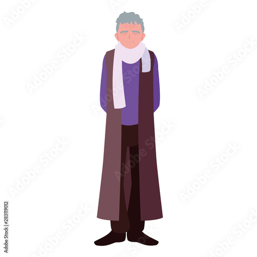 happy grandparents day flat design