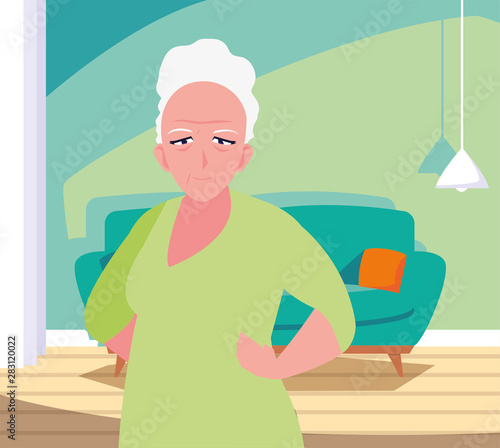 happy grandparents day flat design
