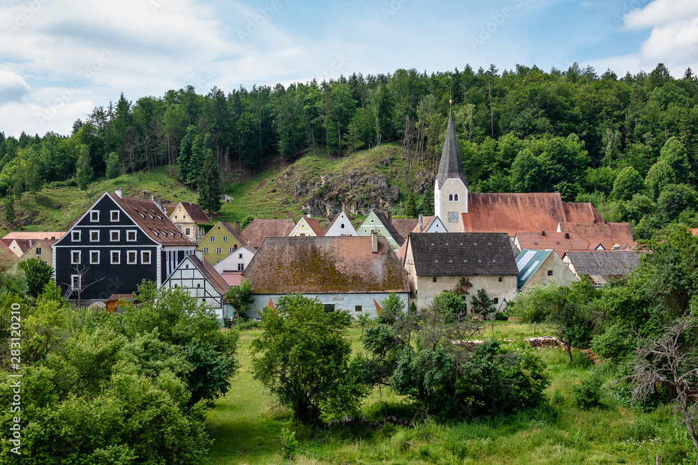 The town of Hohenburg, Upper Palatinate in Bavaria, Germany