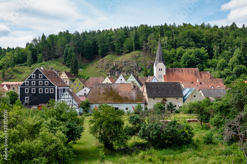 The town of Hohenburg, Upper Palatinate in Bavaria, Germany