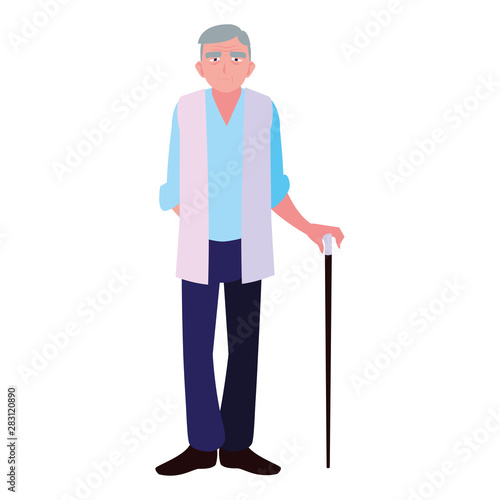 happy grandparents day flat design
