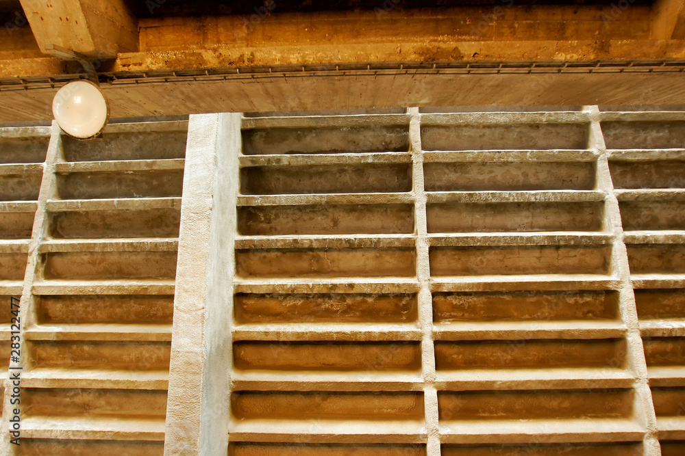 Detail of old building construction Detail of old building construction