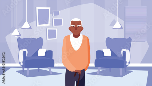 happy grandparents day flat design