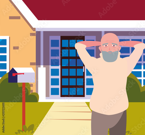 happy grandparents day flat design