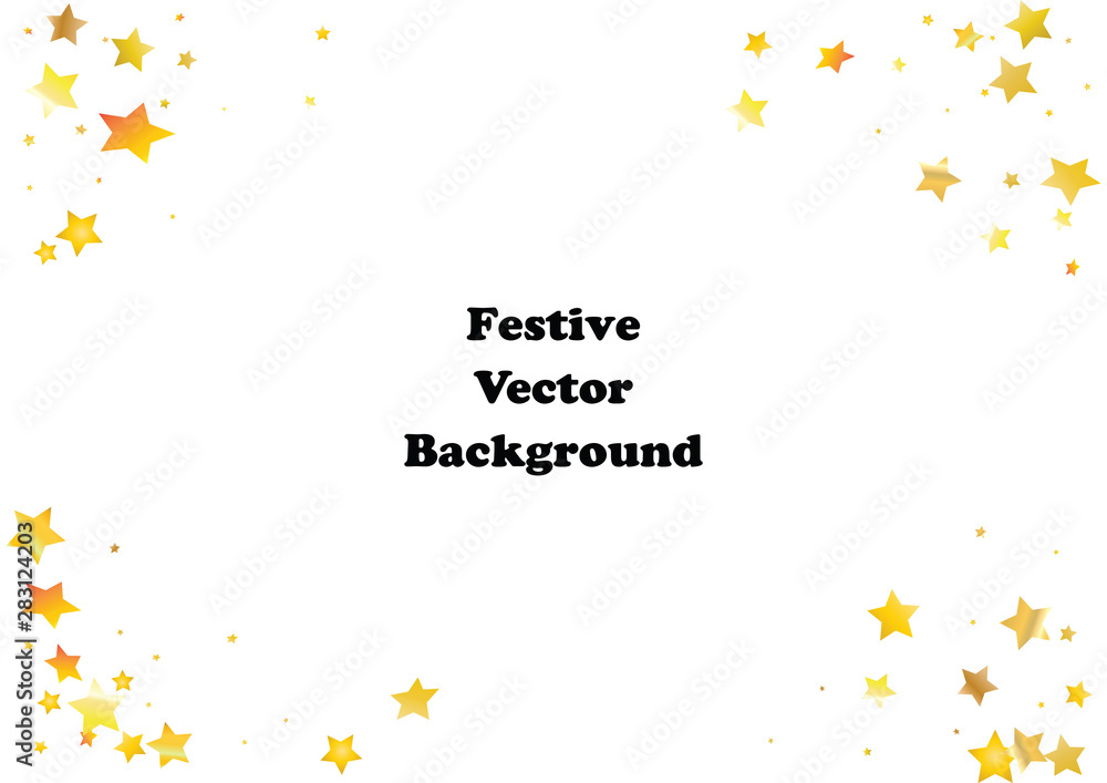 Festive glitter gold star confetti background. Abstract frame confetti texture for holiday, postcard, poster, website, carnivals, birthday and children's parties. Cover confetti mock-up. Wedding card Festive glitter gold star confetti background. Abstract frame confetti texture for holiday, postcard, poster, website, carnivals, birthday and children's parties. Cover confetti mock-up. Wedding card