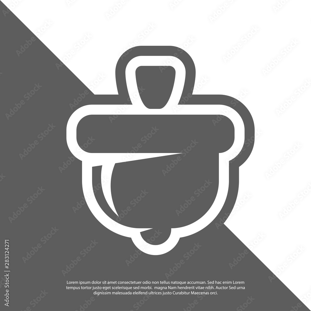 modern oak seed vector logo modern oak seed vector logo