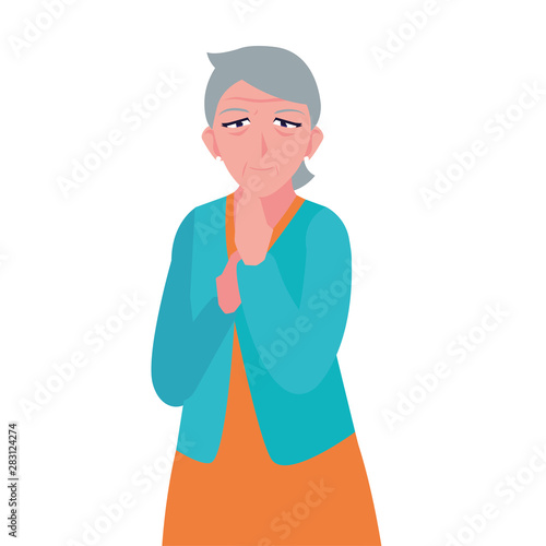 happy grandparents day flat design