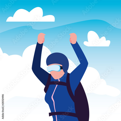 people extreme sport and lifestyle