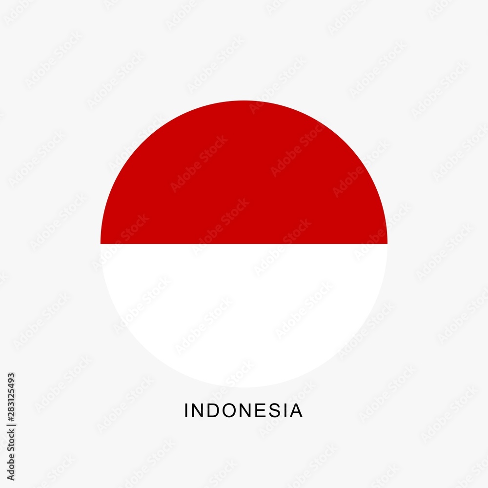 Indonesia flag flat design vector, red and white flag illustration, south east asia flag design. Indonesia flag flat design vector, red and white flag illustration, south east asia flag design.