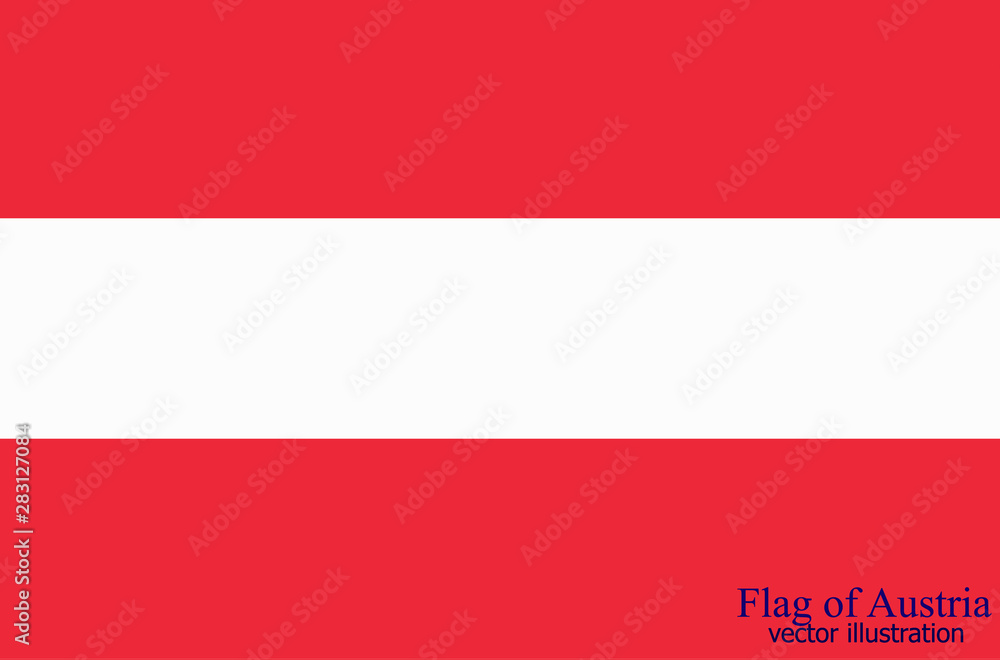 Bright background with flag of Austria. Happy Austria day background. Bright illustration with flag .