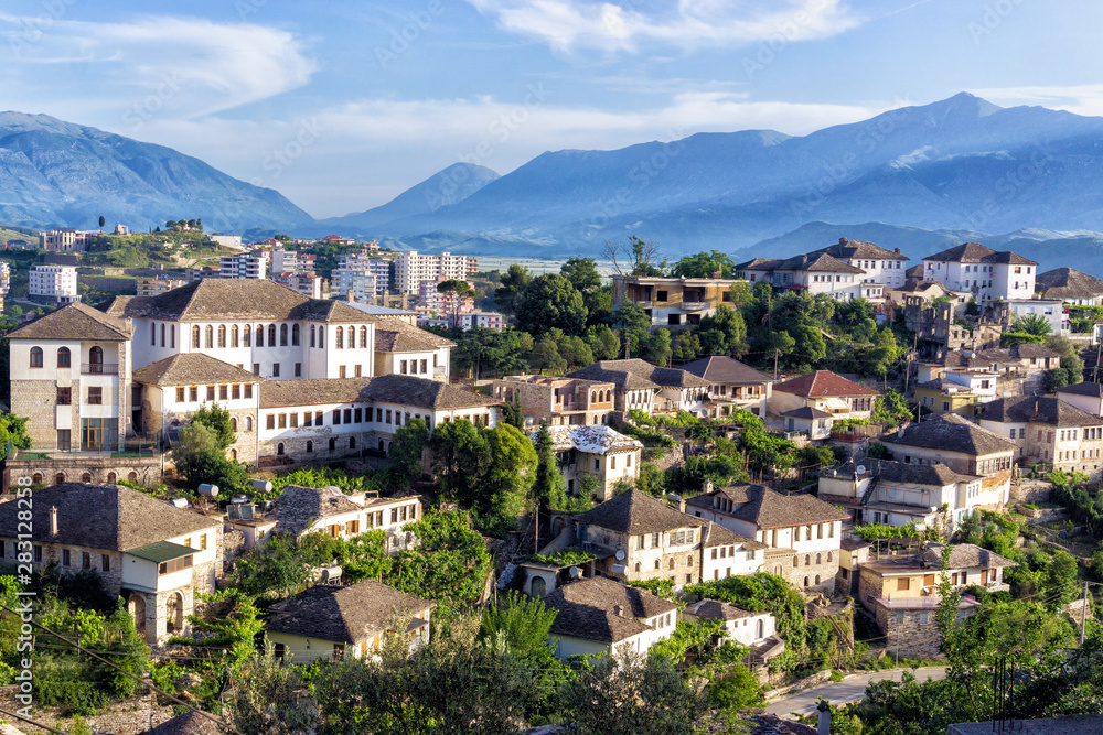 Townscape Gjirokaster in Albania