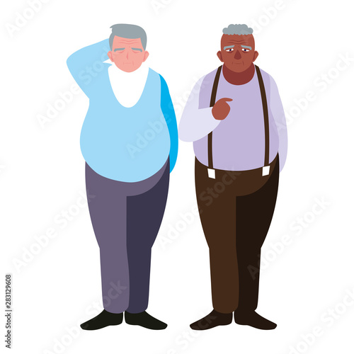 happy grandparents day flat design