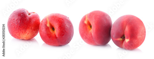 Fresh Peach isolated on a white background