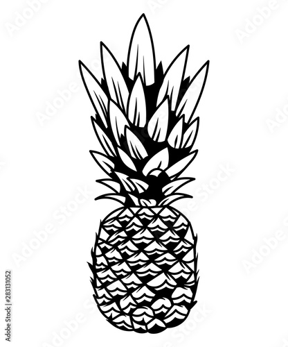 Pineapple big tasty summer tropical fruit