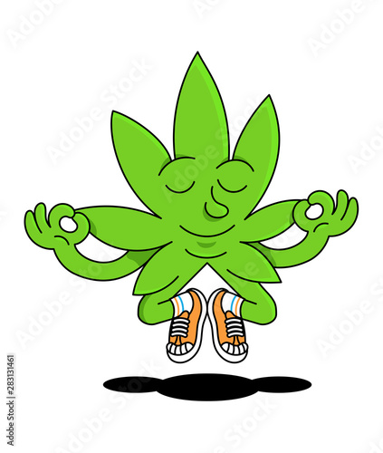 natural leaf of cannabis marijuana