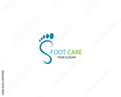 Foot care icon illustration Logo vector Template