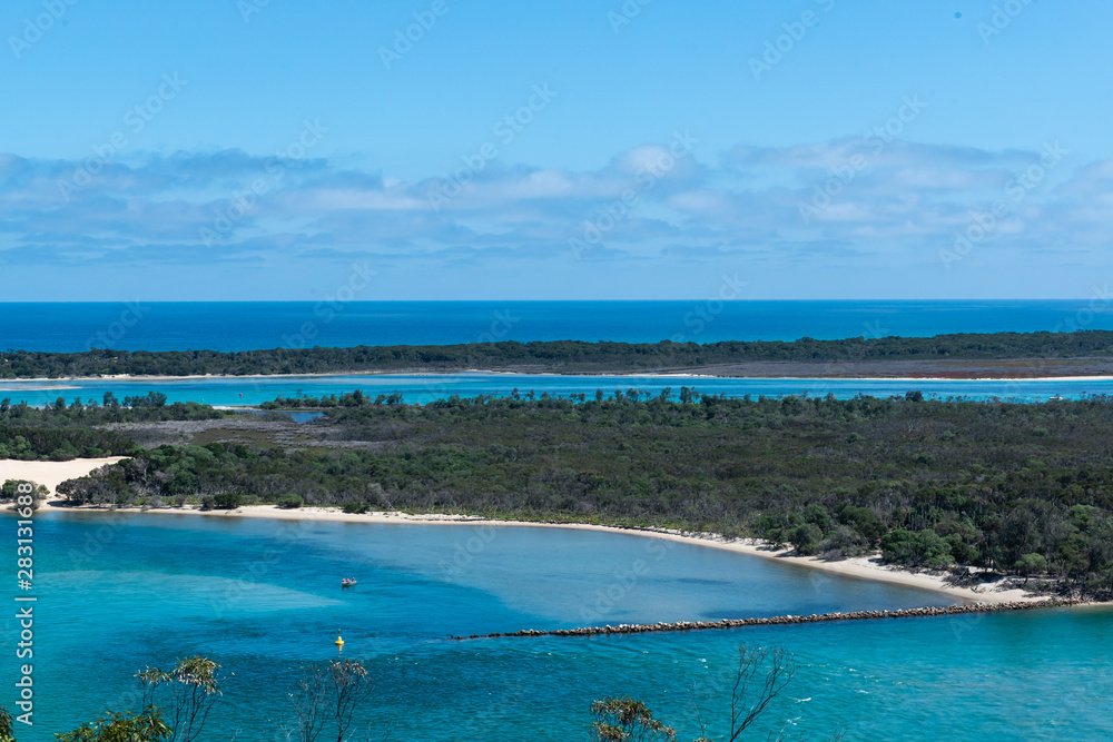 tropical island in the sea