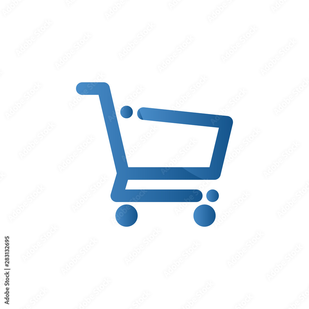 Shopping cart trolley vector icon, Shopping cart trolley vector icon,