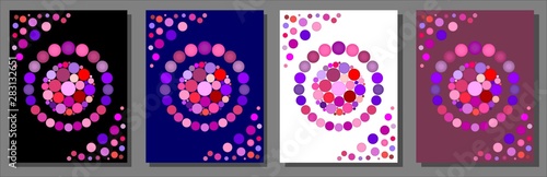 Mosaic colorful  circle design backgrounds collection vector design element for websites, blogs, advertisements, magazine, articles, flyers, posters, backgrounds, business cards, logo, and tri-folds