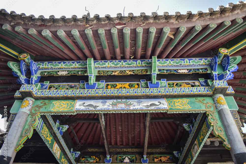 Ancient architecture in Pucheng, Weinan, Shaanxi, China Ancient architecture in Pucheng, Weinan, Shaanxi, China